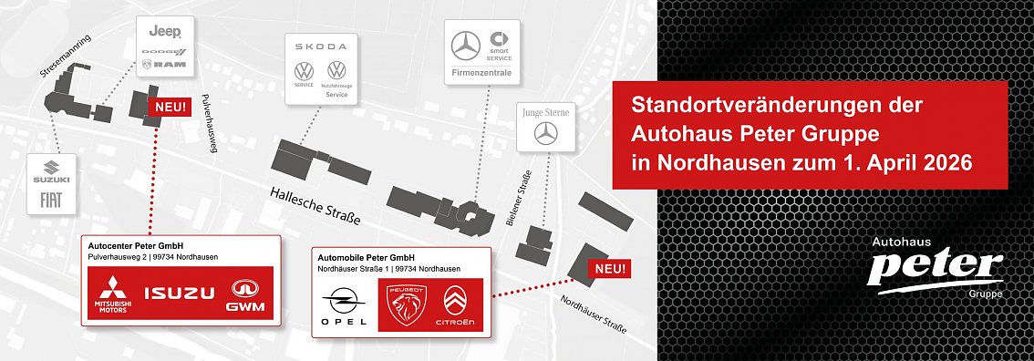 Grafik/Kartenansicht der Halleschen Stra&szlig;e von oben mit den verschiedenen Peter Standorten