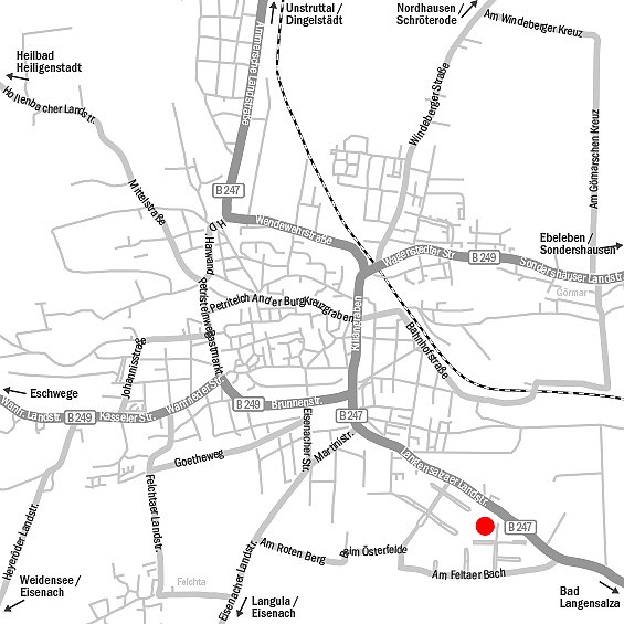 Anfahrt Peugeot Autozentrum M&uuml;hlhausen