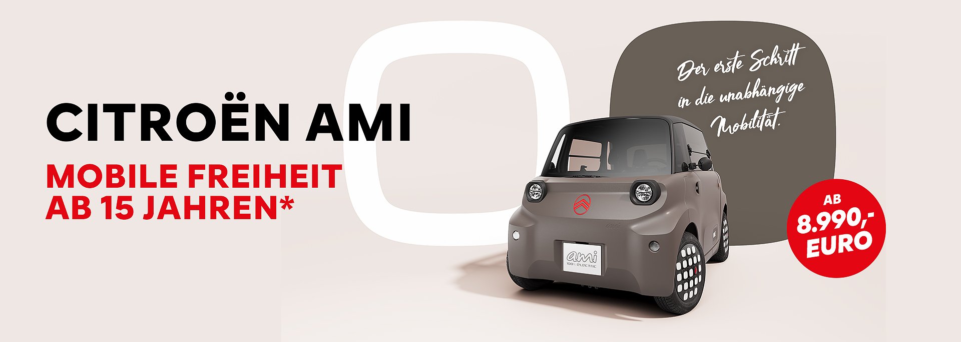 Der Citro&euml;n ami - Mobile Freiheit ab 15 Jahren