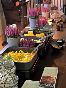 Eine weitere Nahaufnahme von der vielf&auml;ltigen Auswahl am luxuri&ouml;sen Buffet.