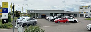 Aussenansicht des Autohauses in Halle-Neustadt /Göttinger Bogen