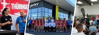 Th&uuml;ringer HC pr&auml;sentiert neues Bundesliga-Team bei Autohaus Peter in M&uuml;hlhausen